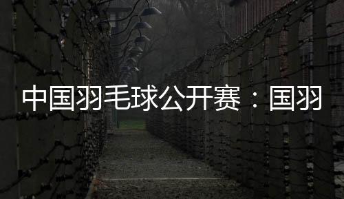 中国羽毛球公开赛：国羽闯入五项决赛 女双提前包揽冠亚军