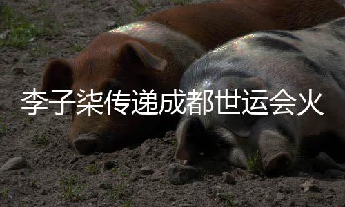 李子柒传递成都世运会火炬：竹子的力量就像我们每个普通人