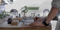 ***间背景墙灯光设计